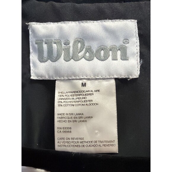 Vintage Wilson Women’s Windbreaker Jacket M White Black Pattern Retro 90s - Picture 5 of 12
